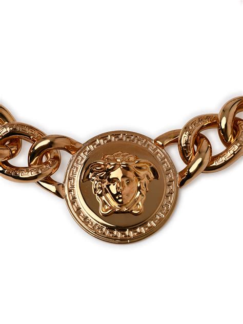 collana con medaglione versace|Collane da donna Versace .